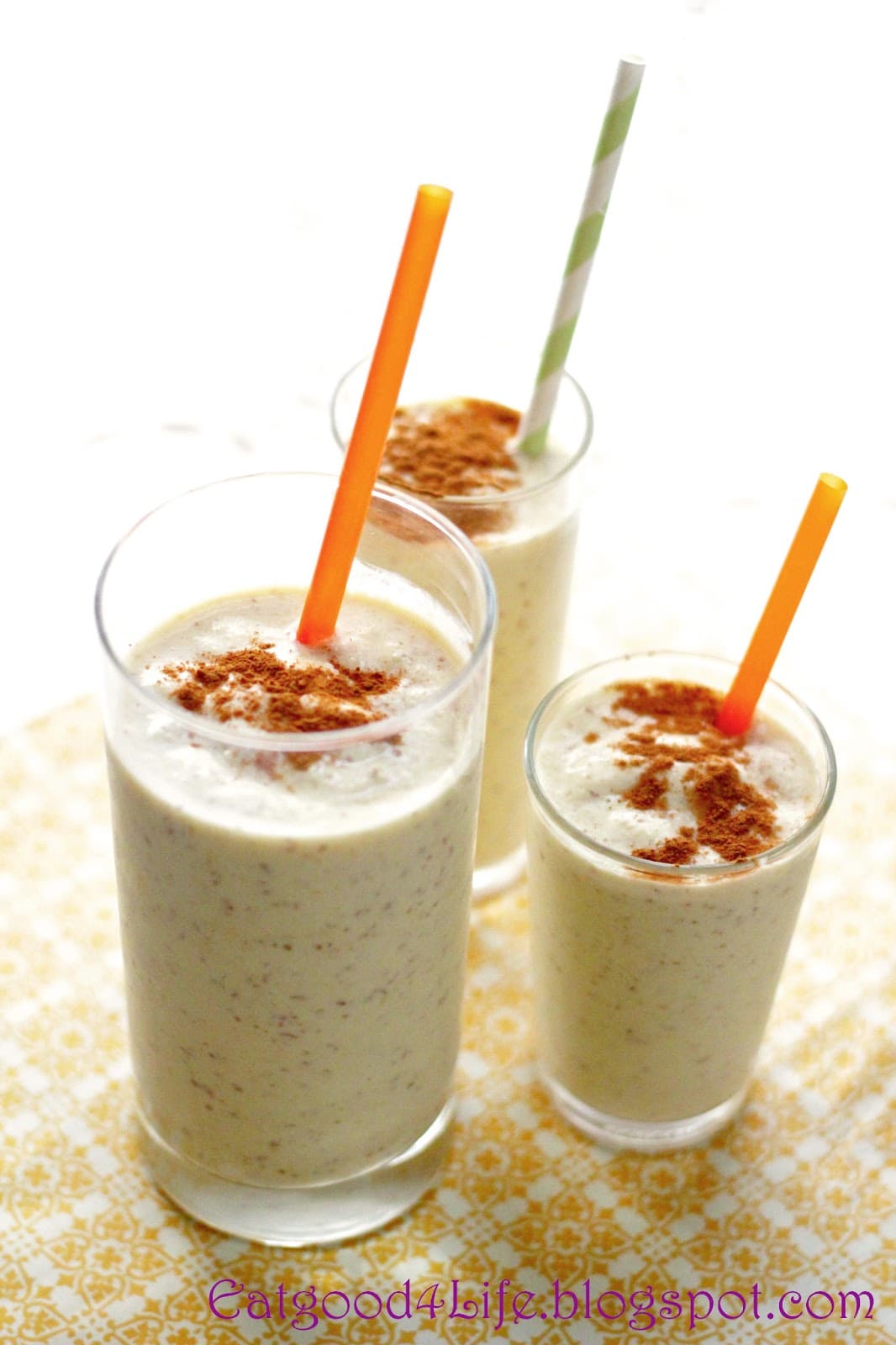 Mango and coconut smoothie