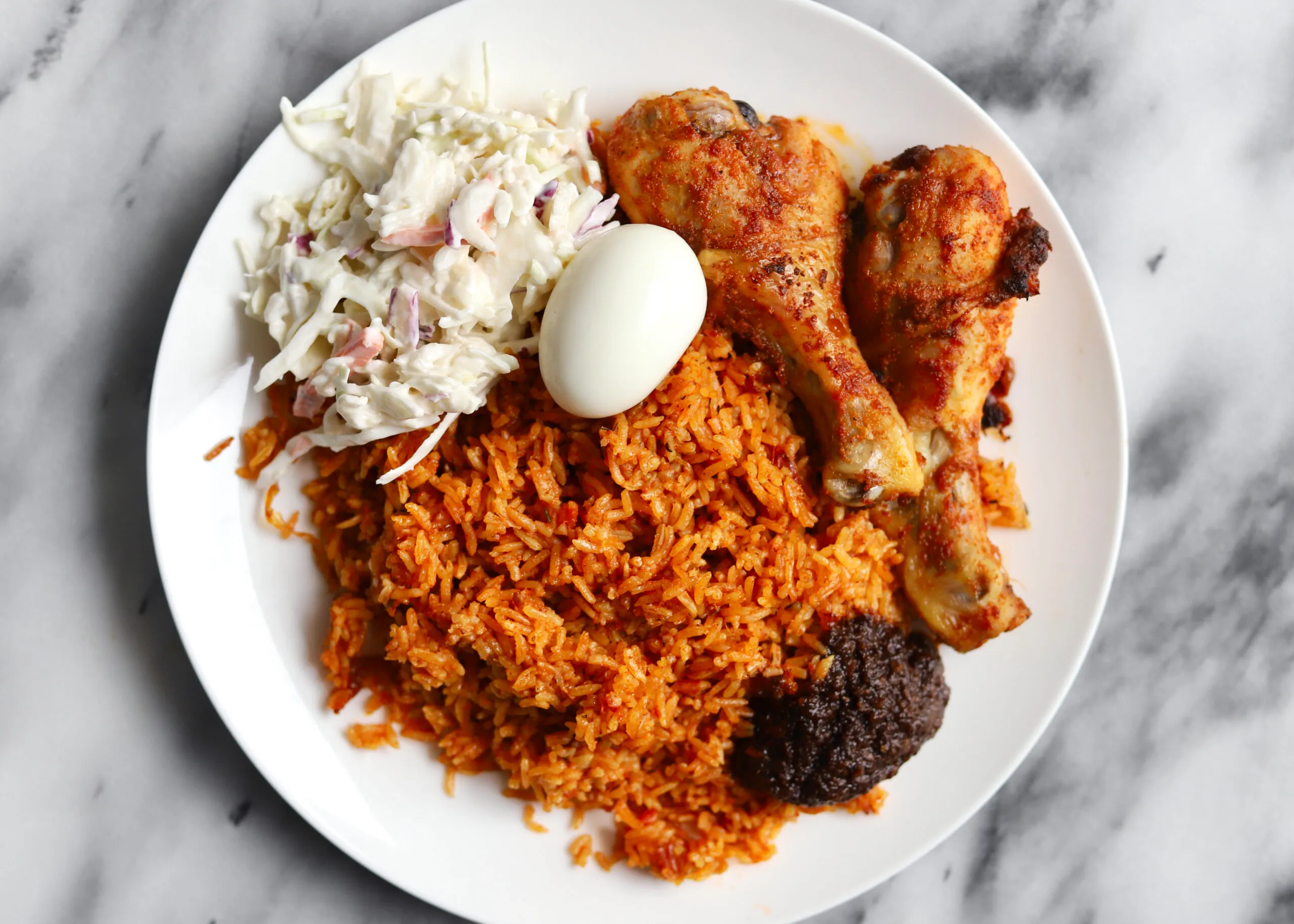 Fried Rice with Chicken / Fish - served with pepper & shito (Medium)